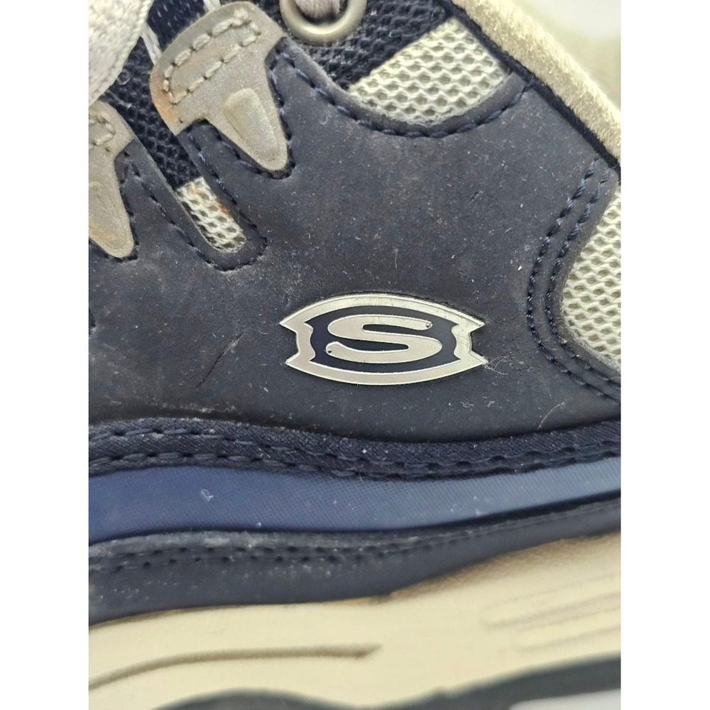 Skechers Steel Toe Work Shoes Men's Sz 12 Navy Blue Grey Chunky Utility Sneakers - Picture 9 of 13